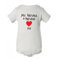 My Nouna and Nouno LOVE Me - Greek Infant One Piece